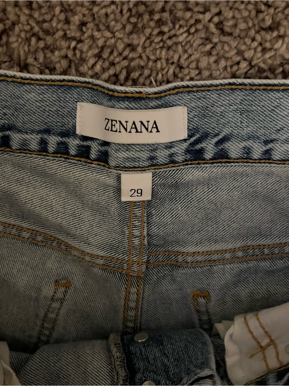 Zenana Outfitters Light Blue Straight-Leg Women's Jeans - Picture 2 of 3